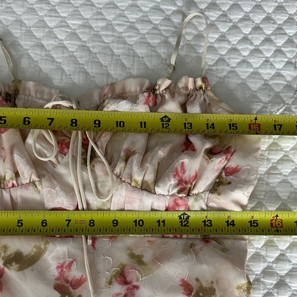 NWT Rare London Floral Lace-up Corset Embroidered Wedding Guest Dress Size 6 - Picture 12 of 17